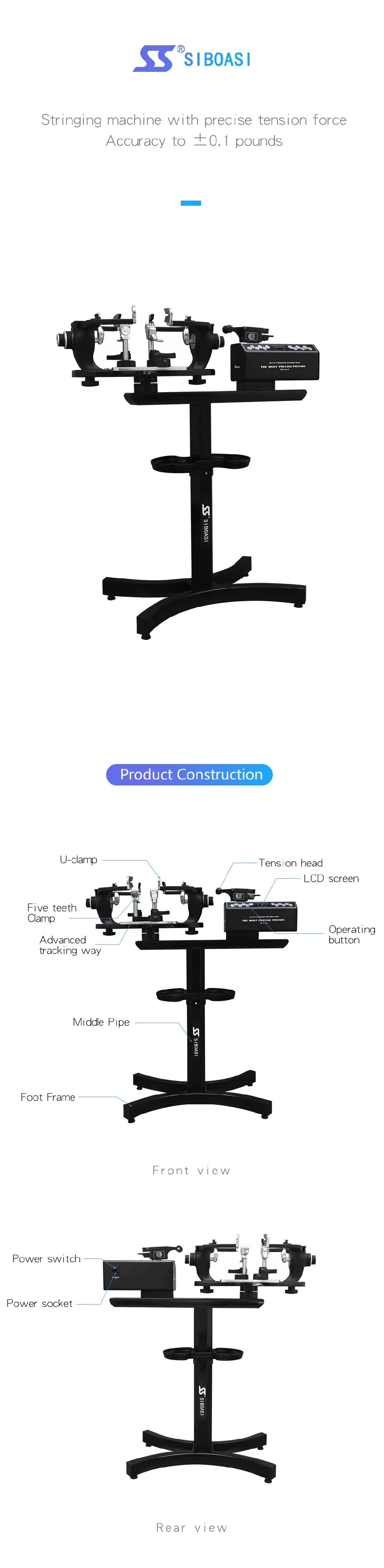 Siboasi Double Use for Tennis Racquet &amp; Badminton Racket Stringing Machine (S616)